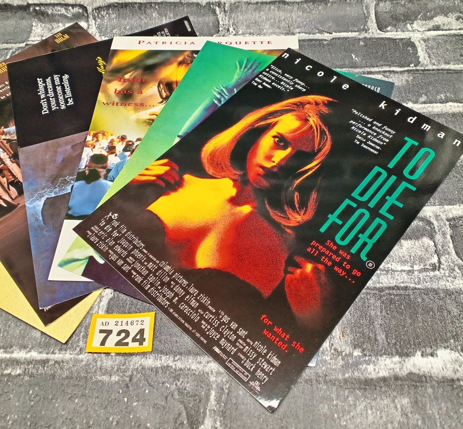 Promotional Film Cards Synopsis Cast & Crew Movie Film Poster Bundl Job Lot Y724, изображение 2