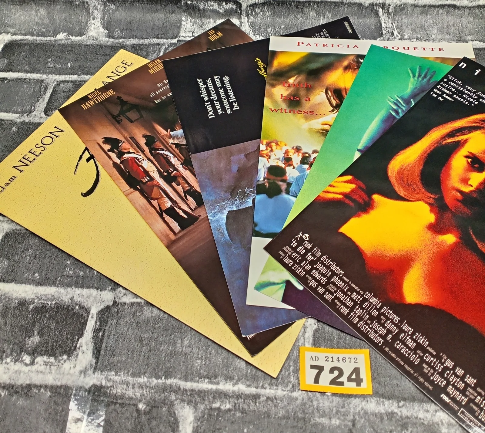 Promotional Film Cards Synopsis Cast & Crew Movie Film Poster Bundl Job Lot Y724, изображение 3