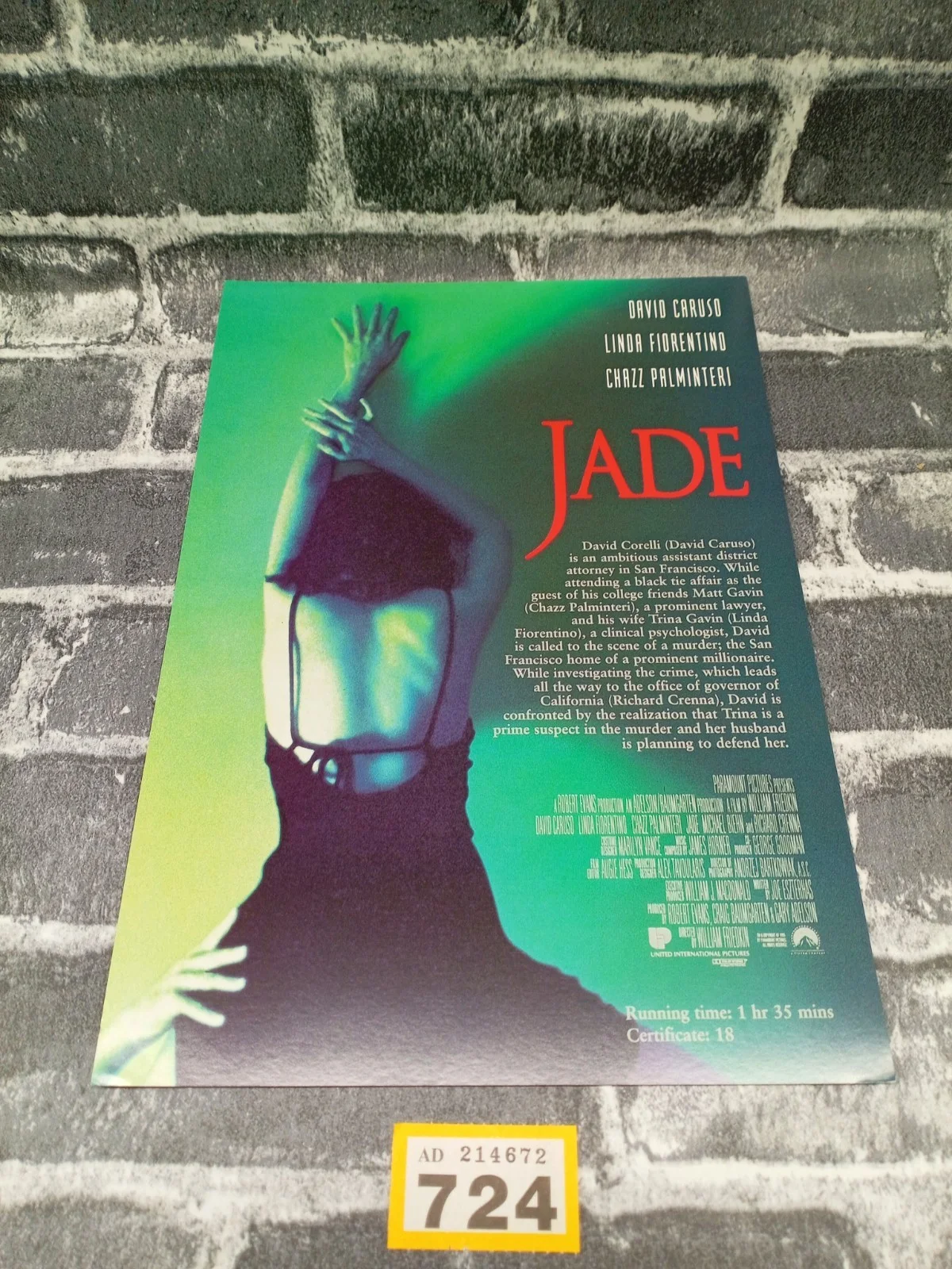 Promotional Film Cards Synopsis Cast & Crew Movie Film Poster Bundl Job Lot Y724, изображение 4