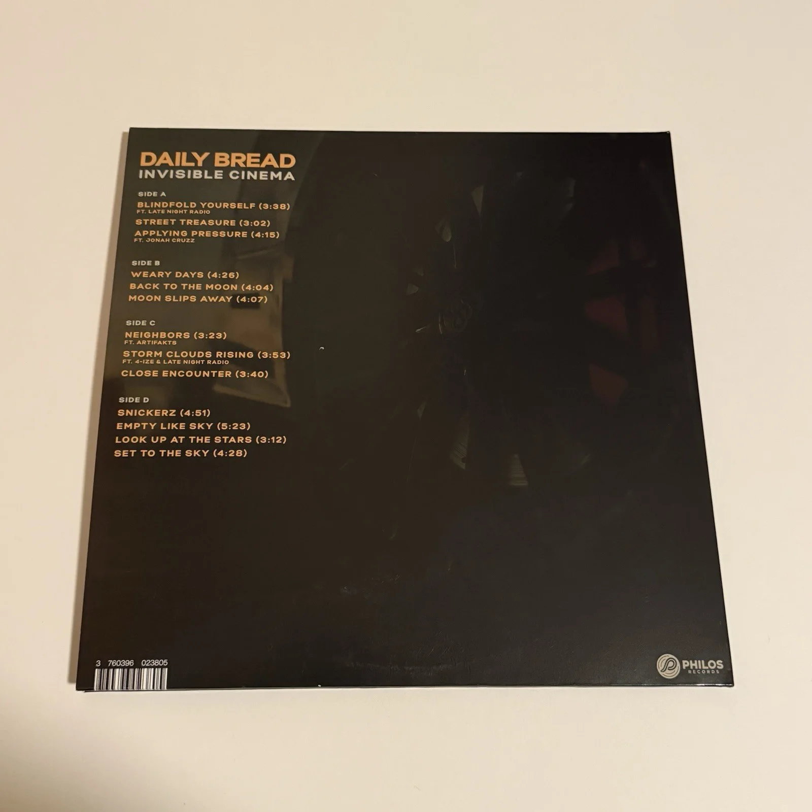 DAILY BREAD SIGNED INVISIBLE CINEMA VINYL RECORD WITH JSA COA, image 2