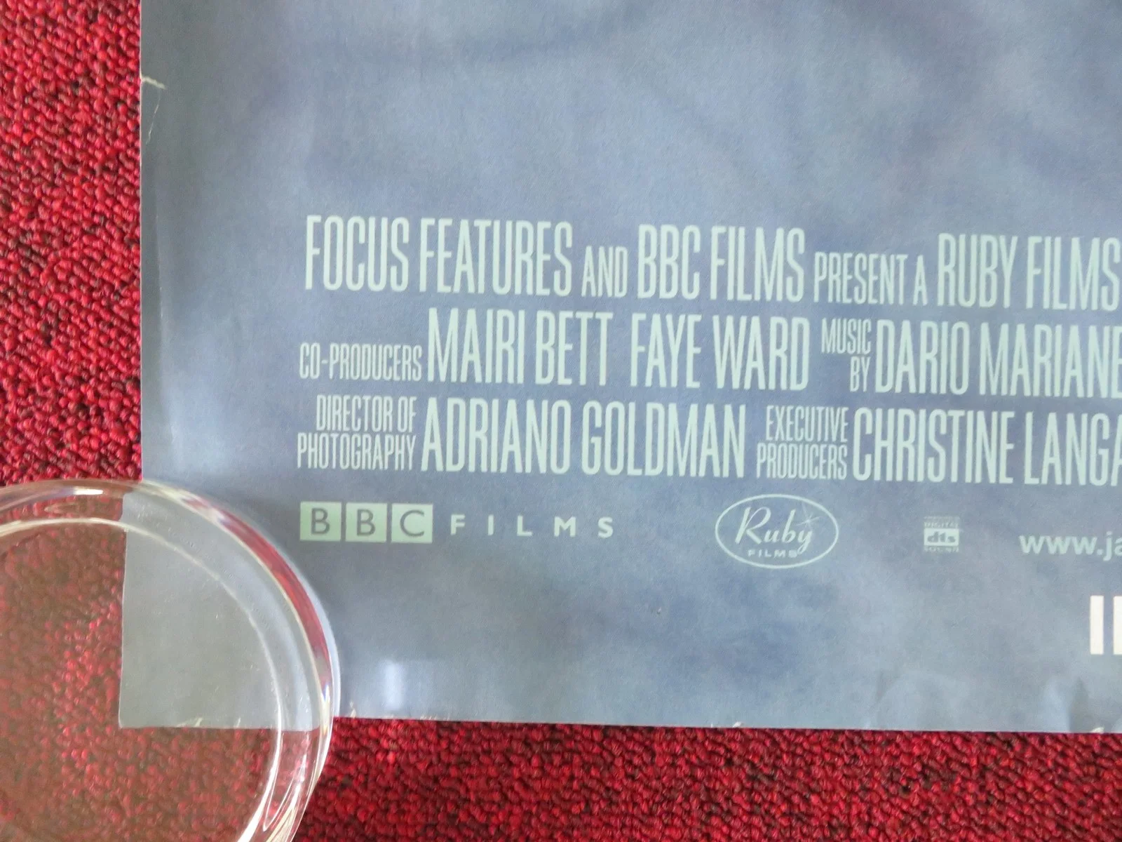 Jane Eyre UK Quad Rolled Poster Mia Wasikowska Michael Fassbender 2011, изображение 4