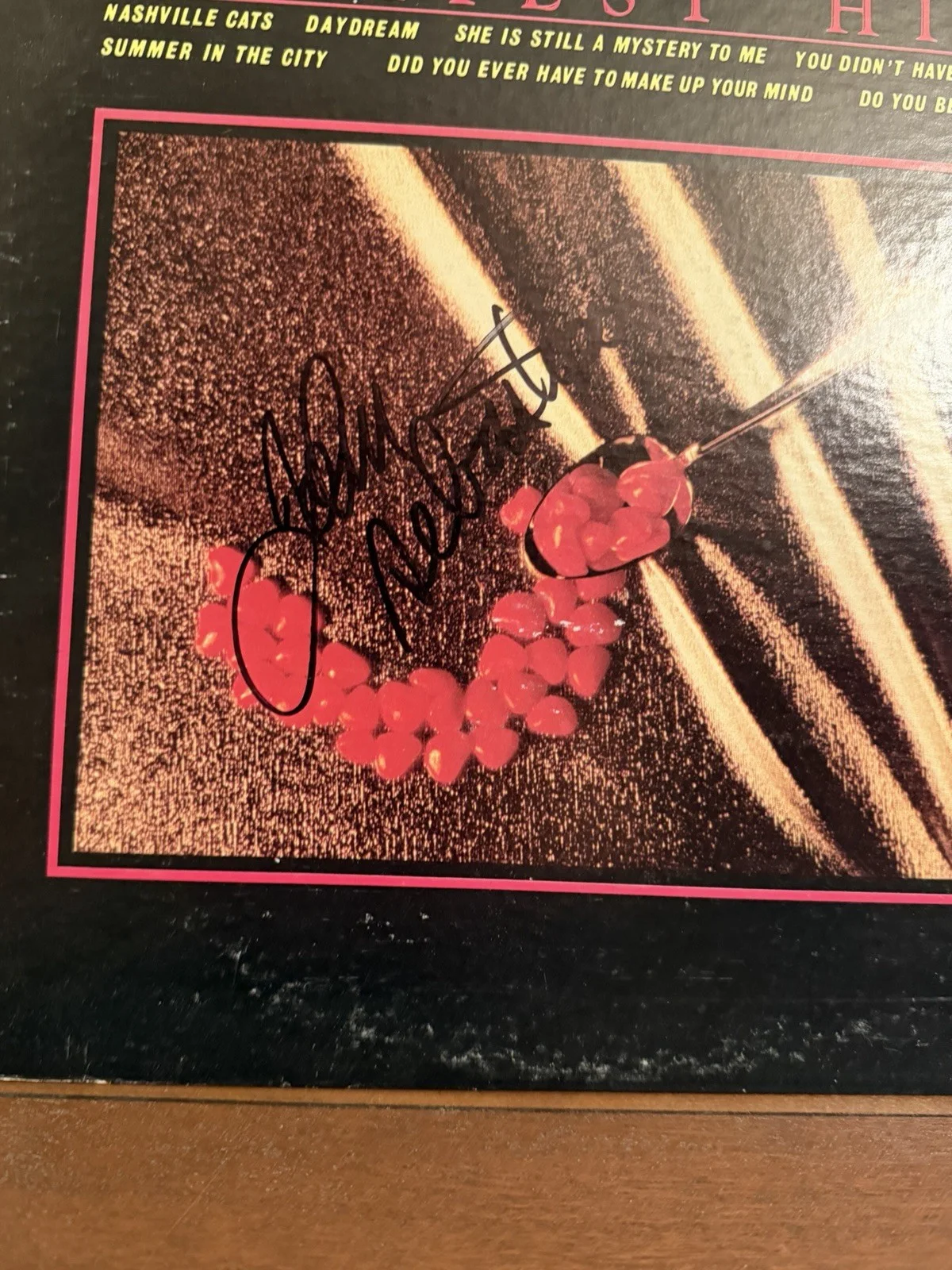 John Sebastian Hand Signed The Lovin Spoonful Greatest Hits Vinyl LP, изображение 2