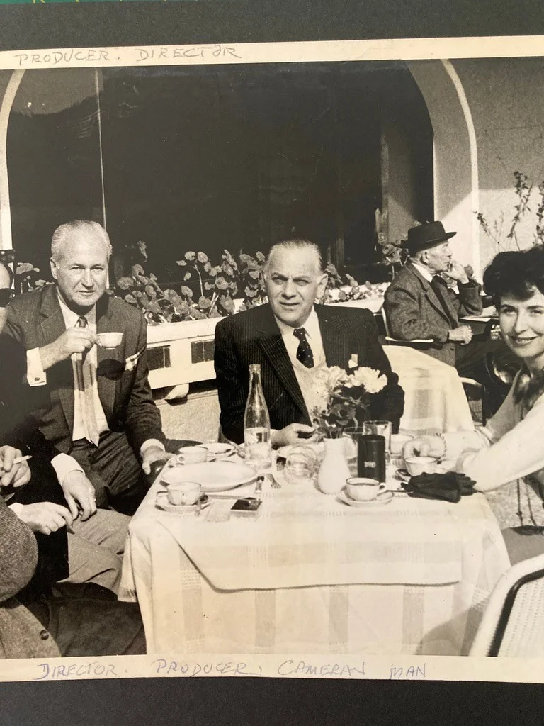 Vintage large film photo behind scenes lunch Wendy Toye producer director, изображение 3