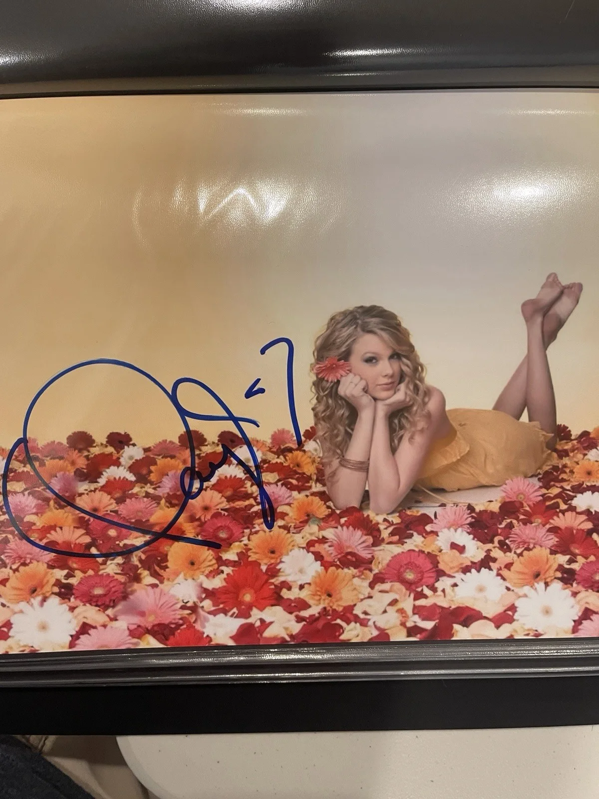 taylor swift hand signed photo Early, Promo Fan Club , RARE Beautiful Eyes, изображение 4