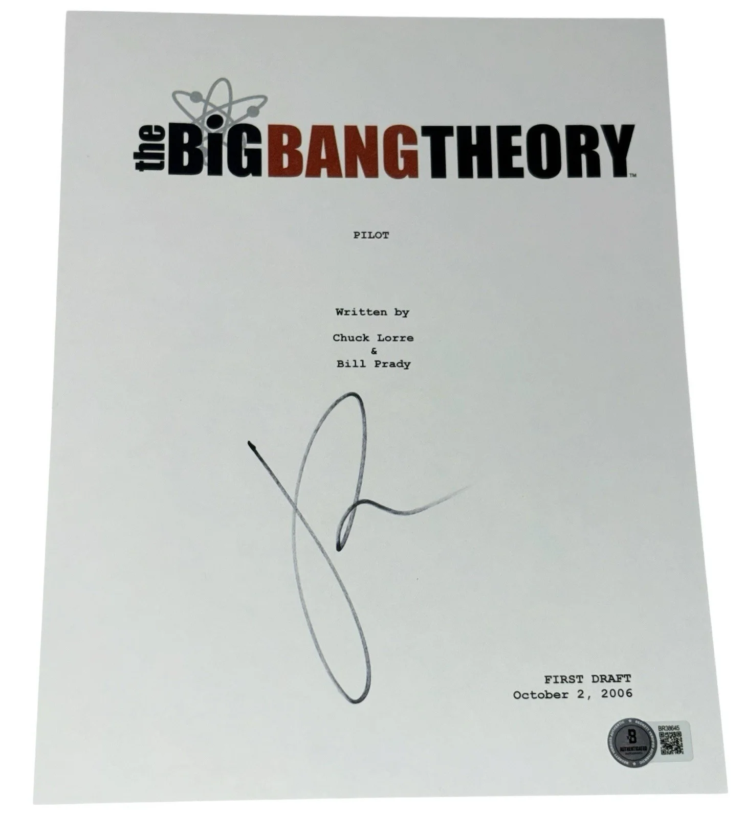 Jim Parsons — Jim Parsons Signed Autograph The Big Bang Theory "Pilot" Full TV Script Beckett