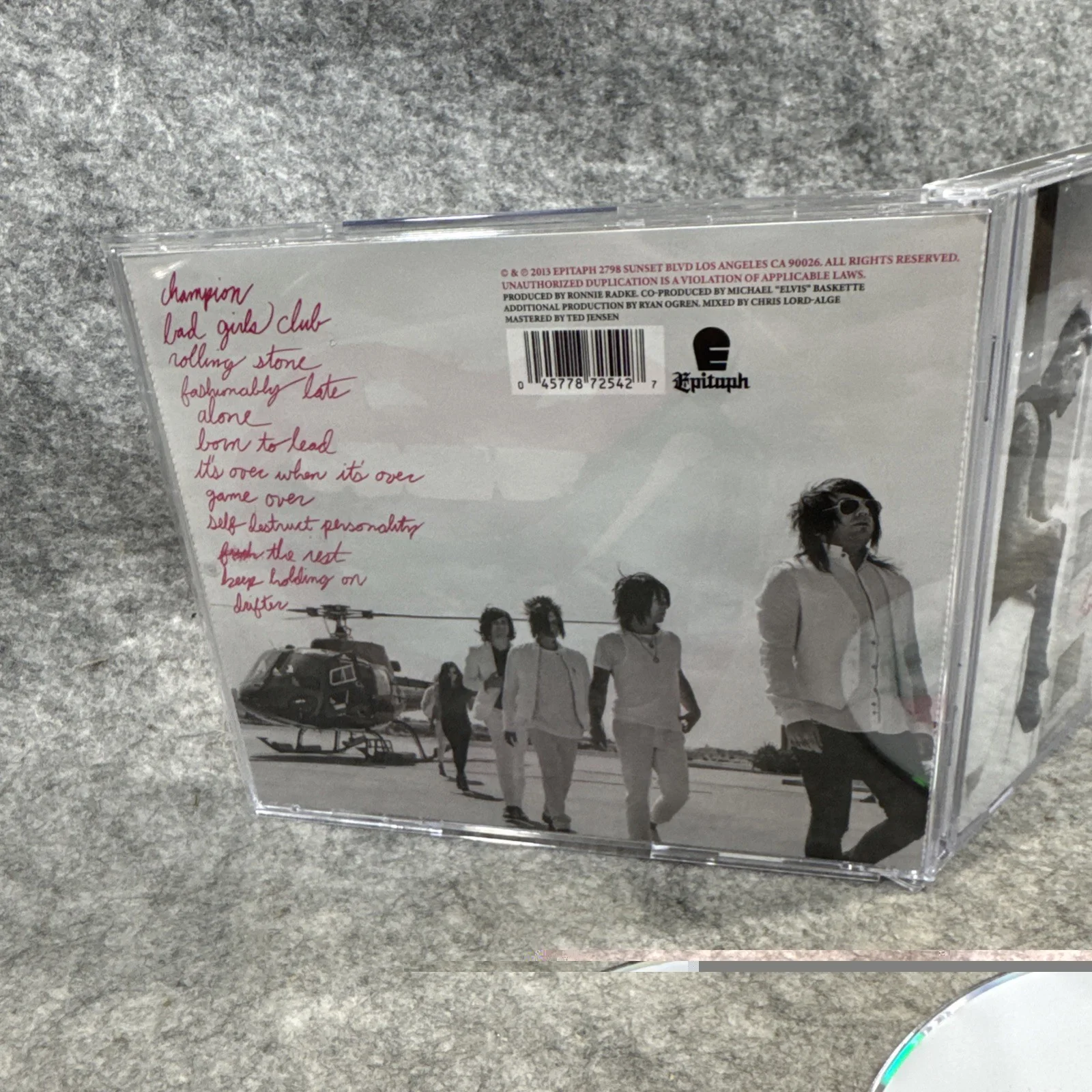 Autographed By Ronnie Radke CD -Fashionably Late, image 3