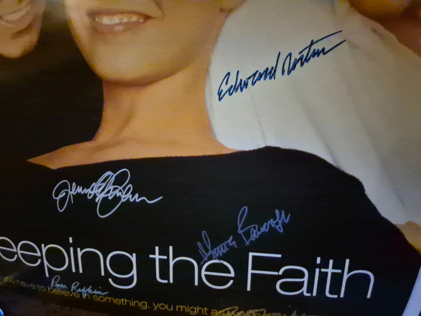THE CAST — KEEPING THE FAITH- BEN STILLER-MOVIE POSTER SIGNED ekim, изображение 2