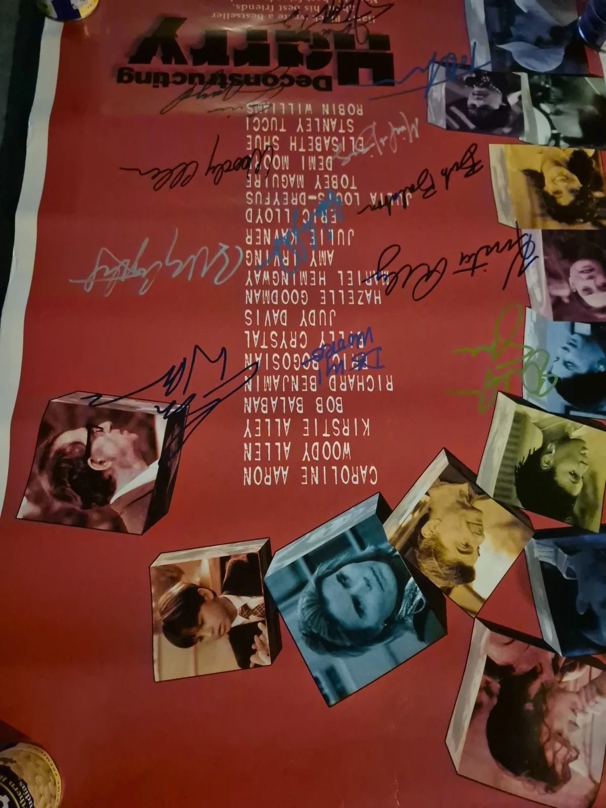 THE CAST — DECONSTRUCTING HARRY MOVIE POSTER SIGNED -2 SIDED ekim, image 3
