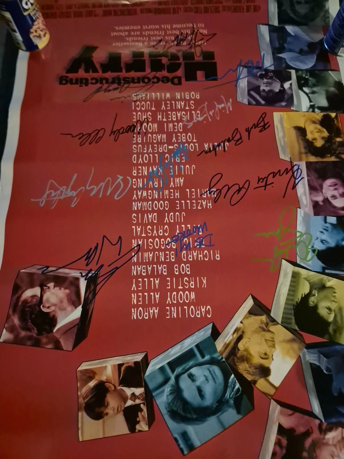 THE CAST — DECONSTRUCTING HARRY MOVIE POSTER SIGNED -2 SIDED ekim, image 4