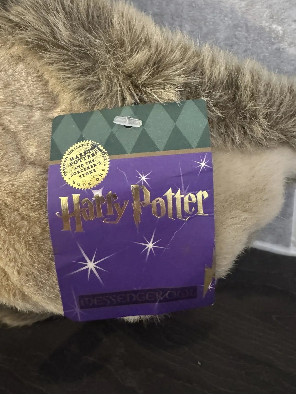 Harry Potter and The Sorcerers Stone Messenger Owl Plush 2000 Warner Bros BNWT, изображение 4