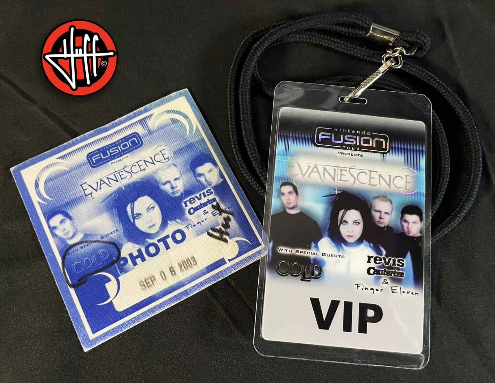 PSA SIGNED & FRAMED | AMY LEE Evanescence Fallen Clear Smoke Vinyl + Back Stage, image 4