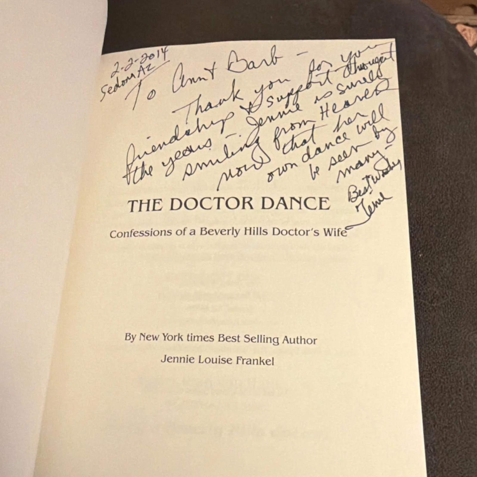 Jennie Louise Frankel — The Doctor Dance by Jennie Louise Frankel Signed Paperback, изображение 4