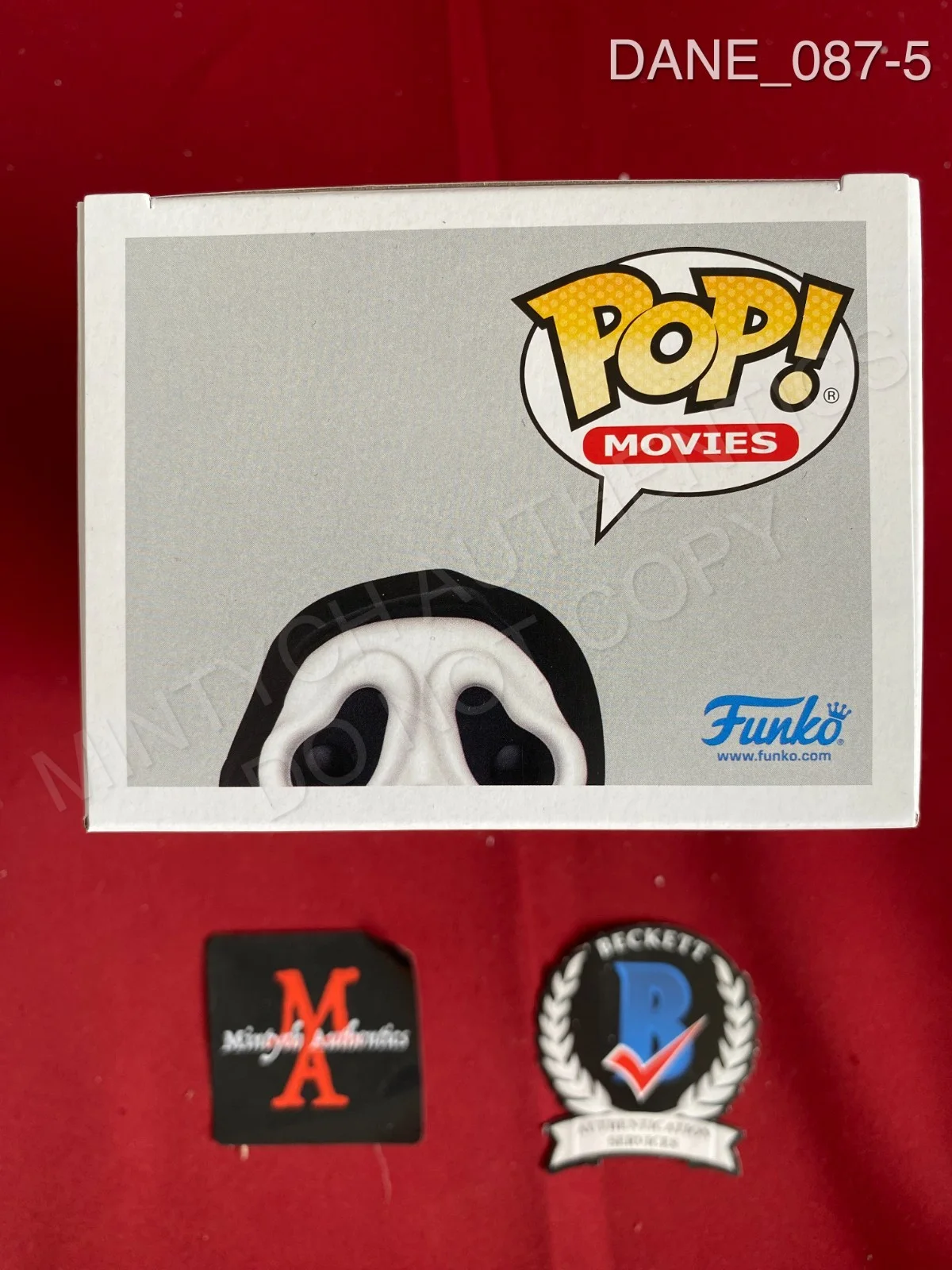Kraig Dane — Kraig Dane autographed signed Ghost Face Funko Pop #1607 Scream 7 Beckett COA, изображение 5