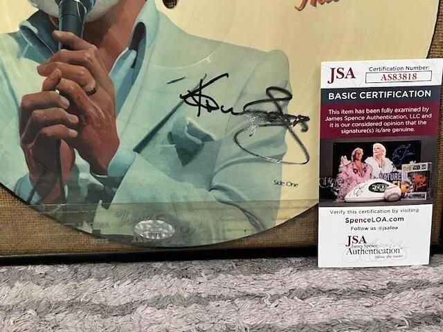 KENNY ROGERS "HBO Presents" Greatest Hits Signed Autographed Framed 12 x 12" JSA, image 4