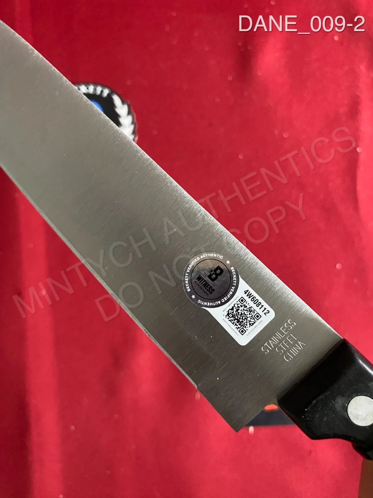 Kraig Dane — Kraig Dane autographed signed real 8" steel knife Scream 7 Ghost Face Beckett, изображение 2