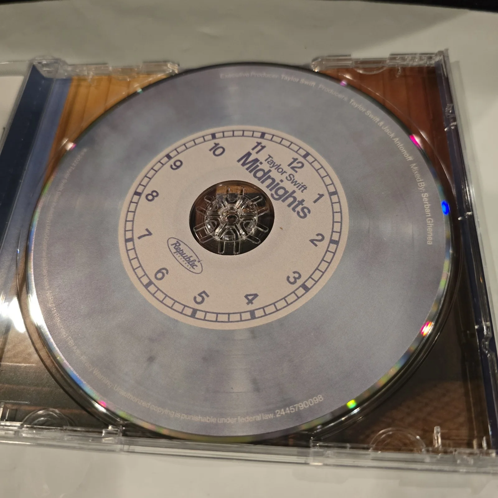 SIGNED Taylor Swift Midnights Moonstone CD Framed, image 5