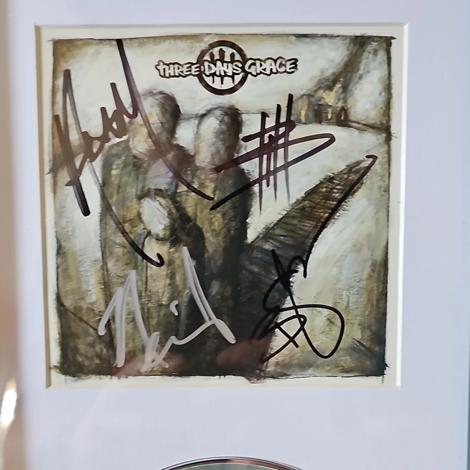Three Days Grace - Self Titled CD & Signed Booklet Original FRAMED, image 2