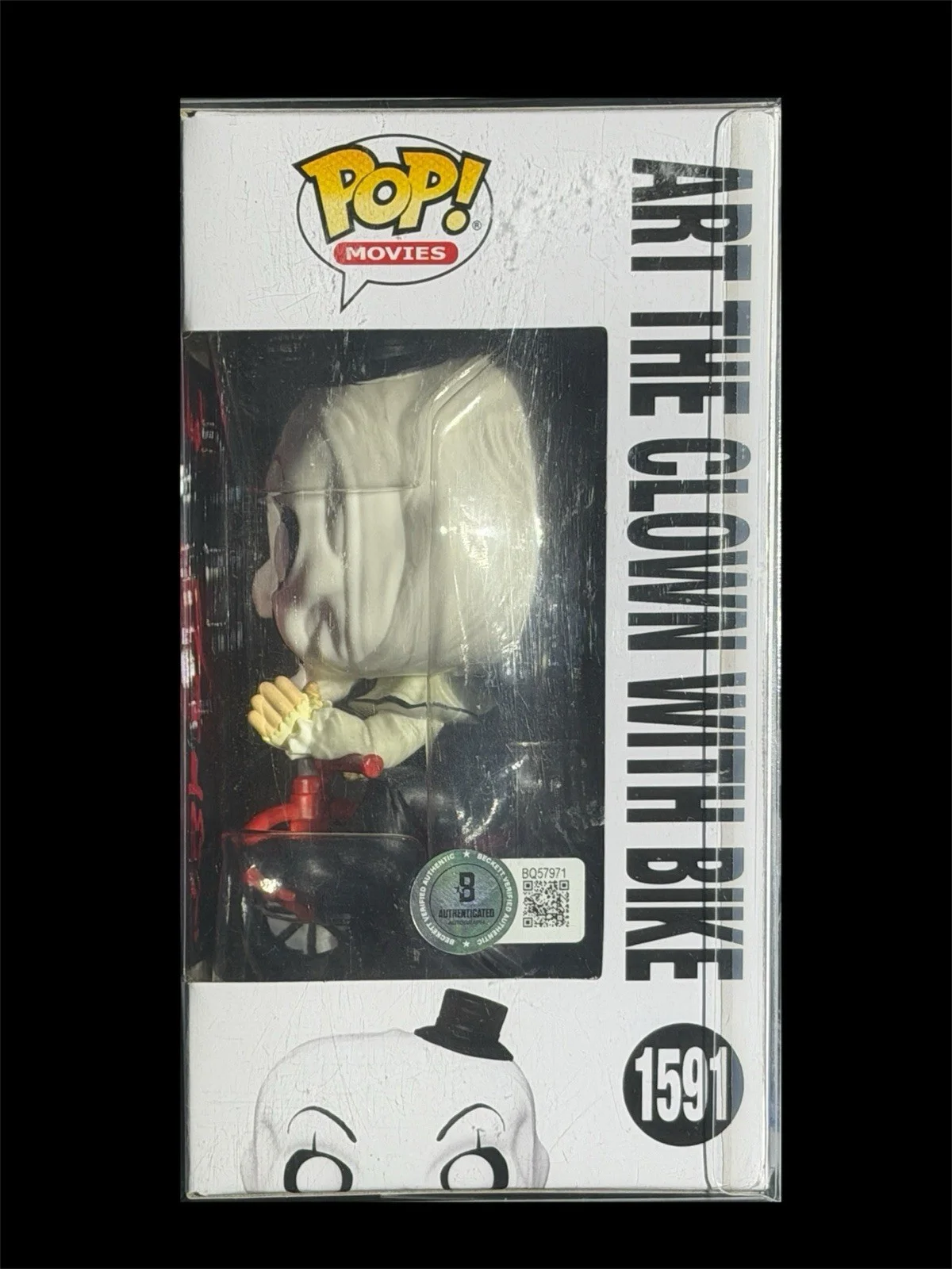 David Howard Thornton Signed Art The Clown W/Sketch & Insc. Funko Pop (JSA COA), изображение 3