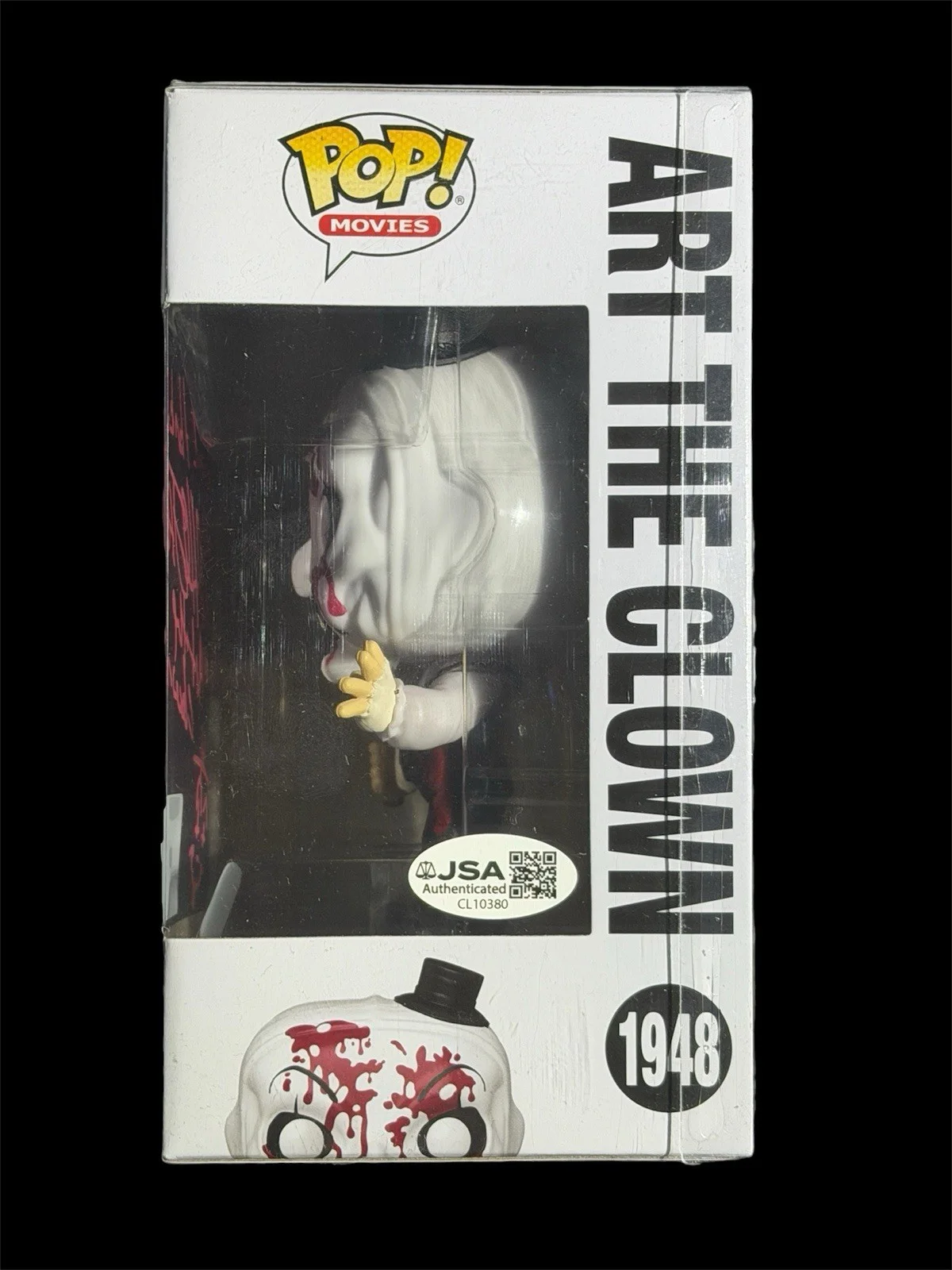 David Howard Thornton — David Howard Thornton Signed Art The Clown W/Sketch & Insc. Funko Pop (JSA COA), изображение 3
