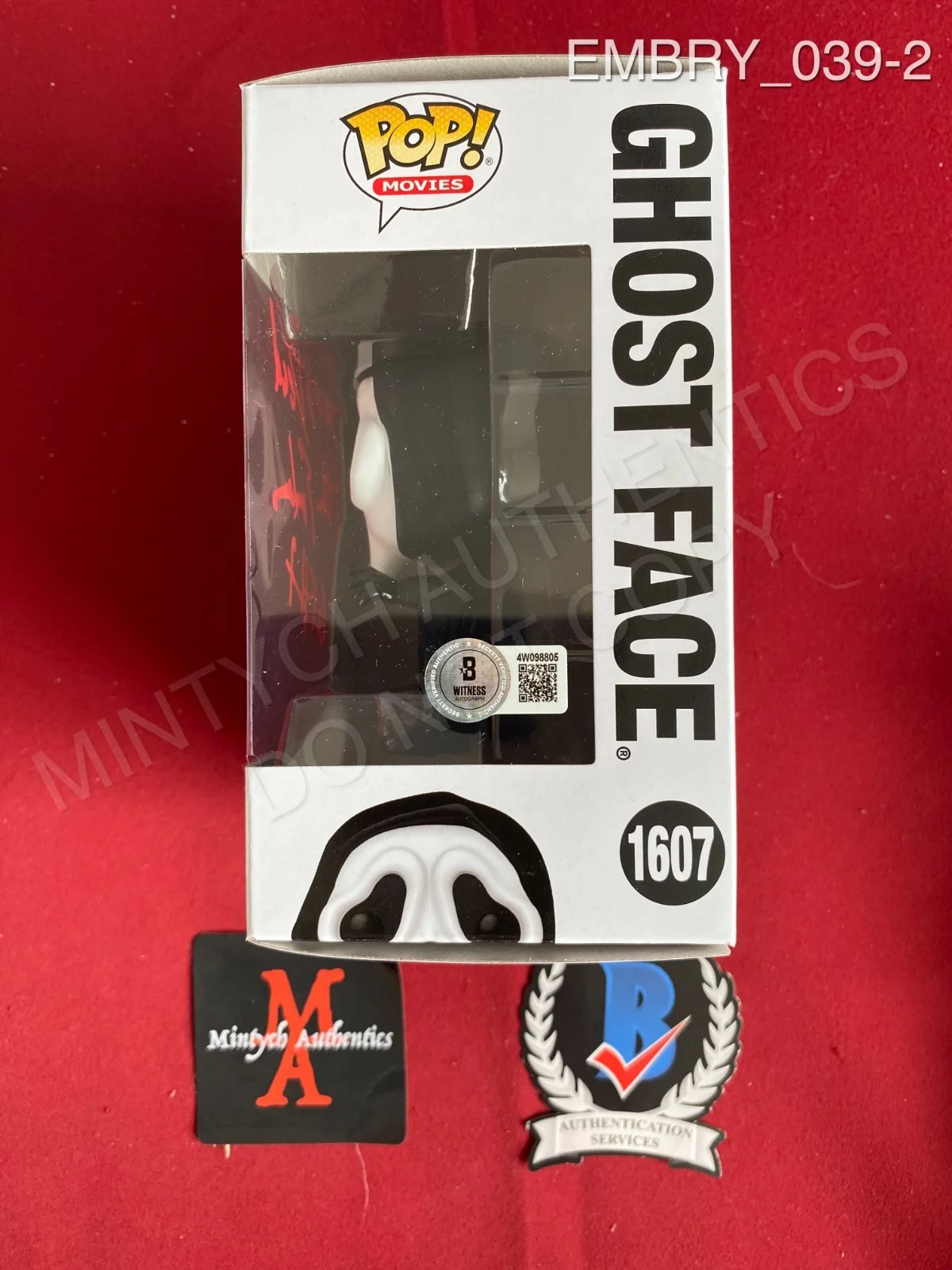 Ethan Embry — Ethan Embry autographed signed Ghost Face Funko Pop #1607 Scream 7 Beckett Marco, image 2