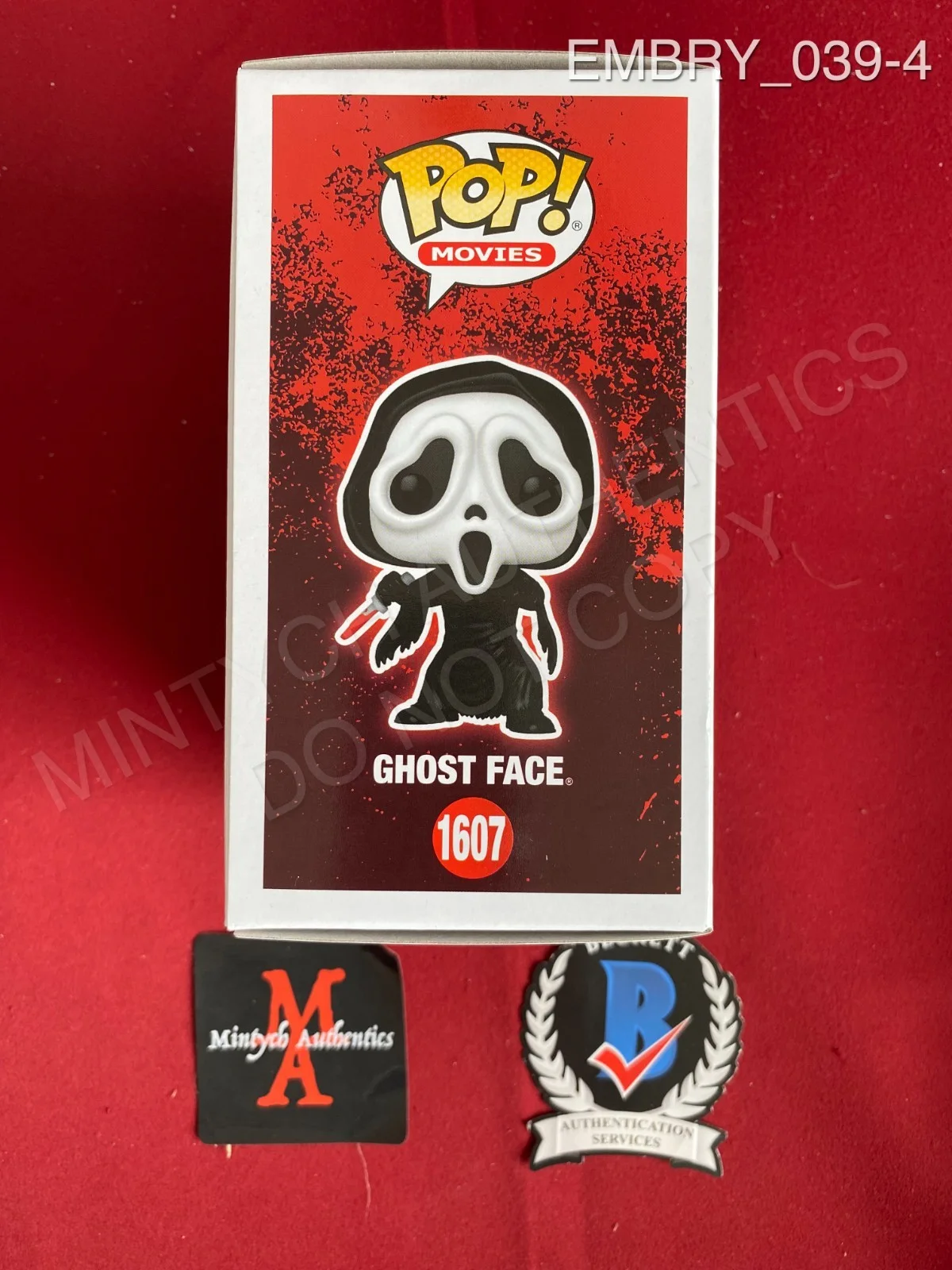 Ethan Embry — Ethan Embry autographed signed Ghost Face Funko Pop #1607 Scream 7 Beckett Marco, image 4
