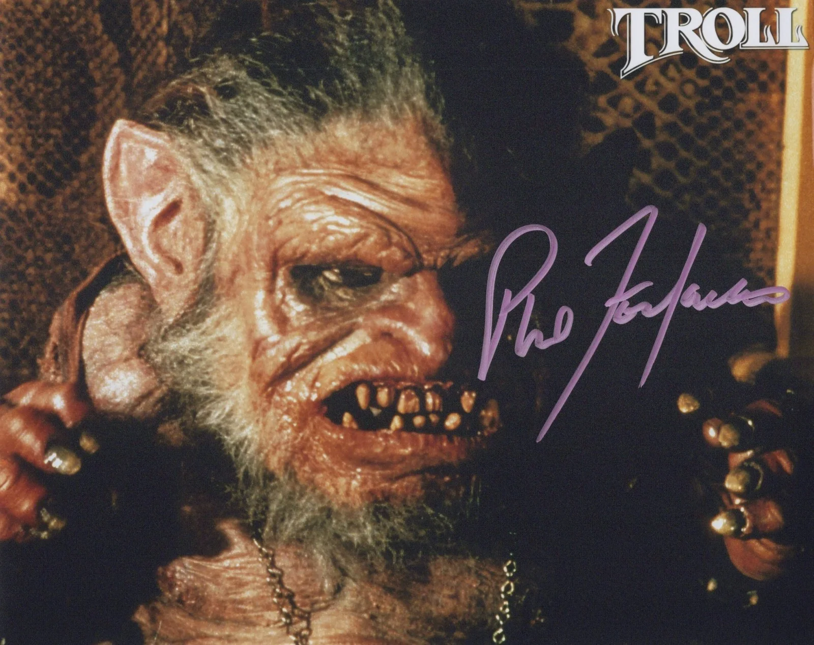 Phil Fondacaro — Phil Fondacaro in Troll 8"x10" Signed Photo