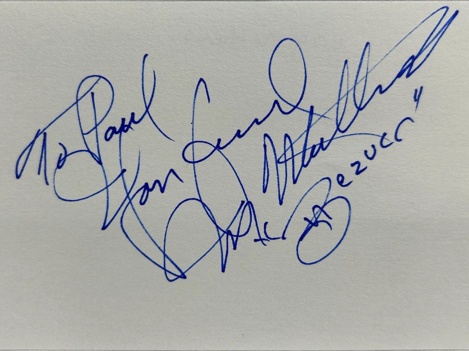 Jerry Mathers — Jerry Mathers American Actor Signature Index Card Original Personalized