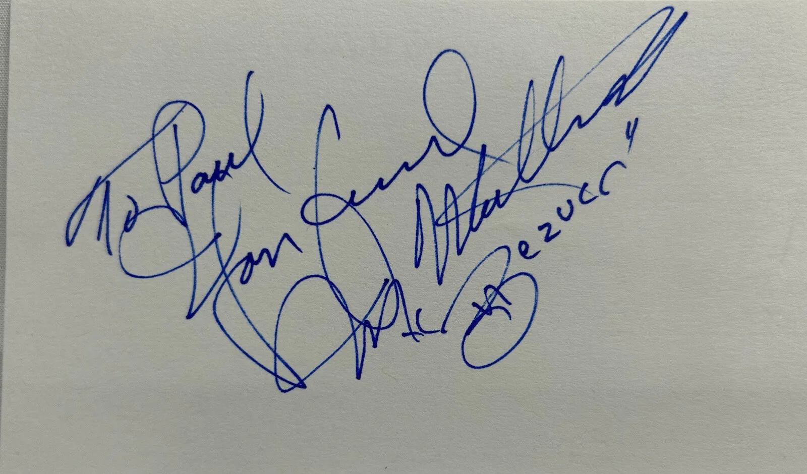 Jerry Mathers — Jerry Mathers American Actor Signature Index Card Original Personalized, изображение 2