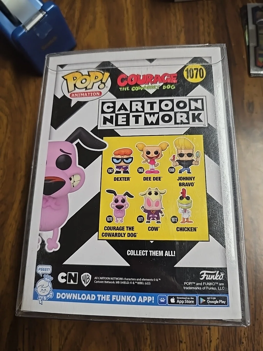 Marty Grabstein — MARTY GRABSTEIN Signed COURAGE COWARDLY DOG FLOCKED FUNKO POP EXCLUSIVE JSA COA, image 3