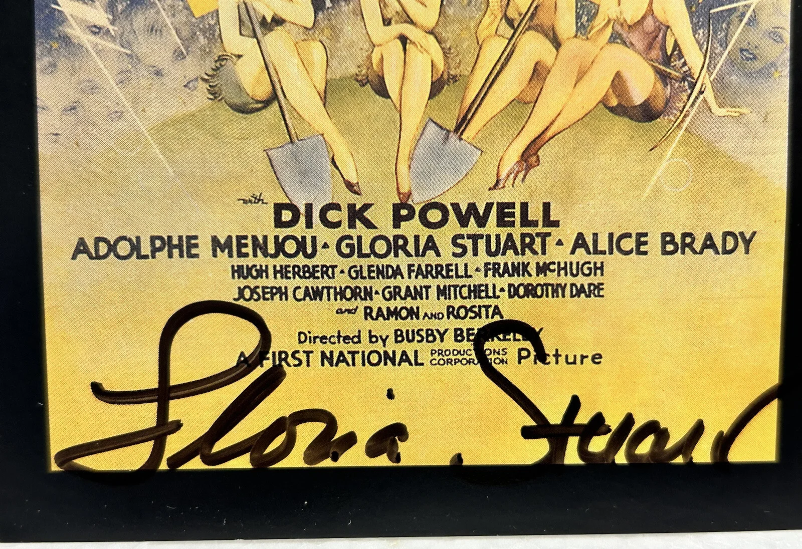 Gloria Stuart — Gloria Stuart Gold Diggers 1935 Movie Signed Card, изображение 2