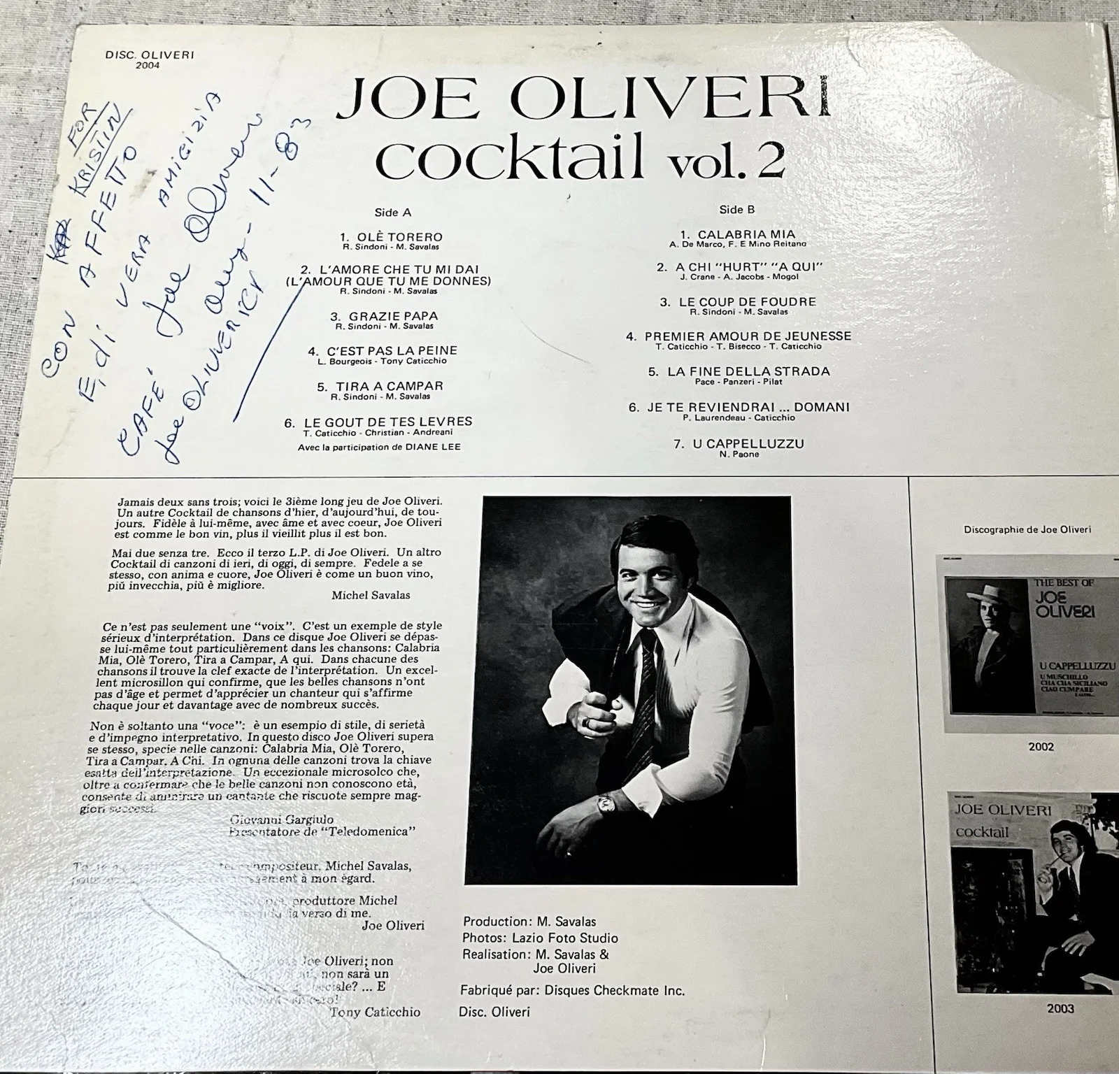 7 Random Autographed LP Vinyl Albums Vintage Collectable Chaplain Of Bourbon St+, изображение 5