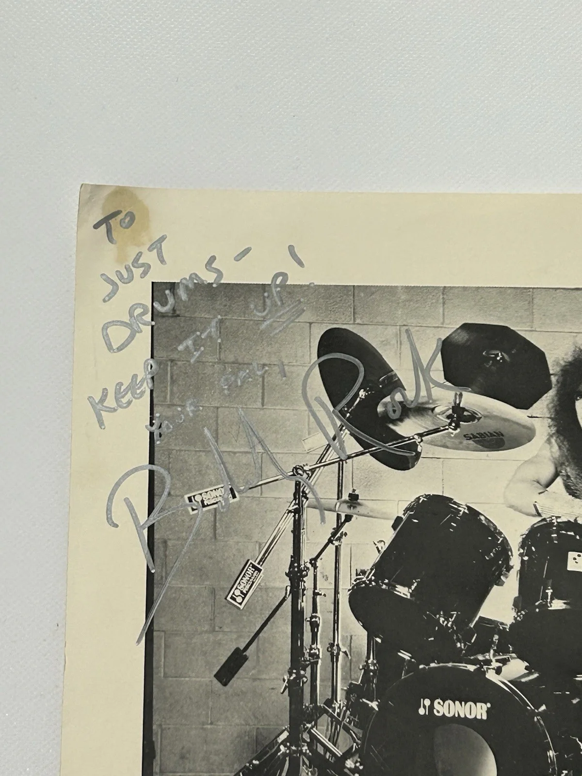 Bobby Rock Signed 8X10” Black & White Photo Vinnie Vincent Invasion Nelson, image 3