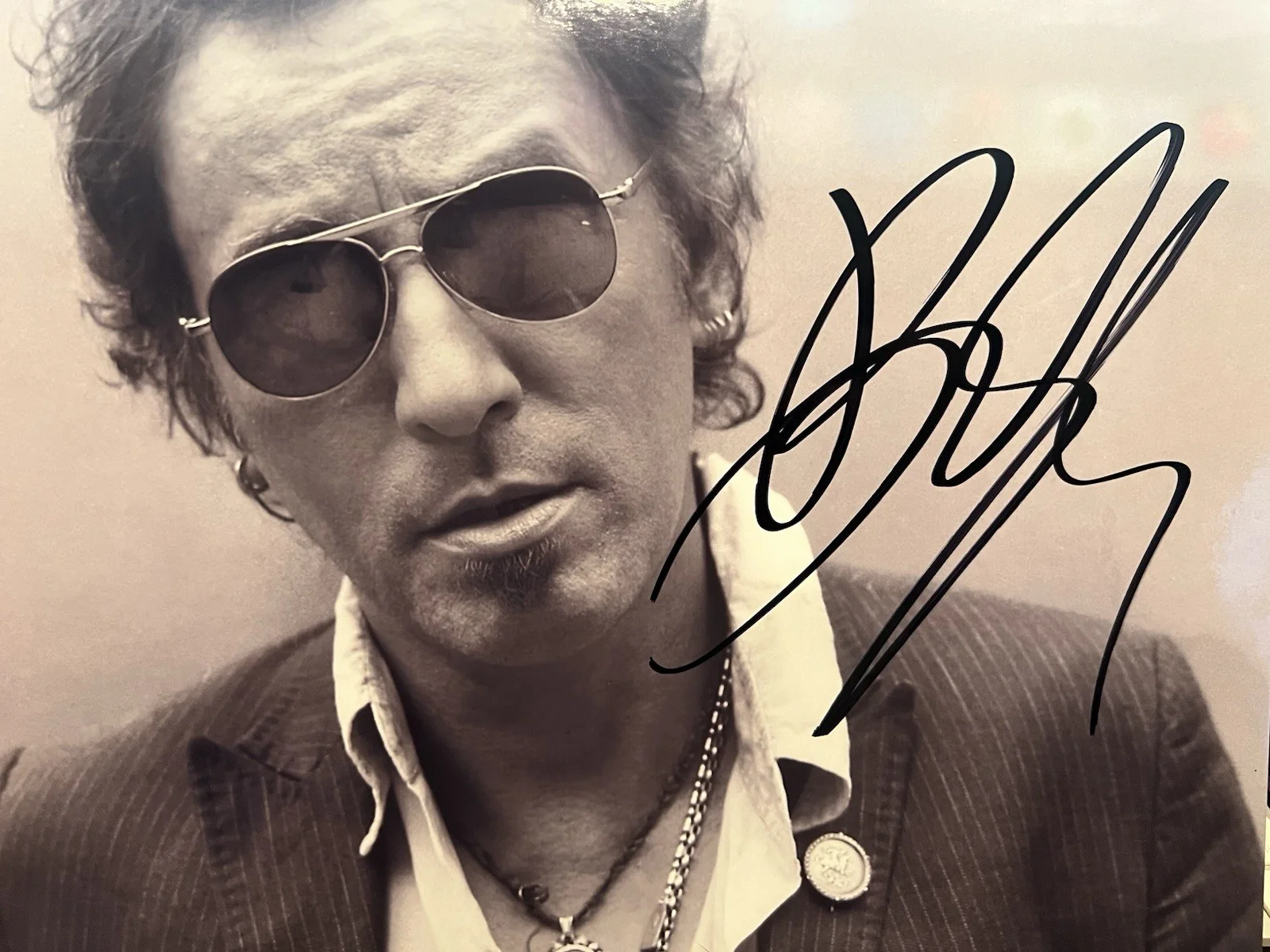 Bruce Springsteen Autographed 8.5x11 Photograph W/Photo Proof, image 2