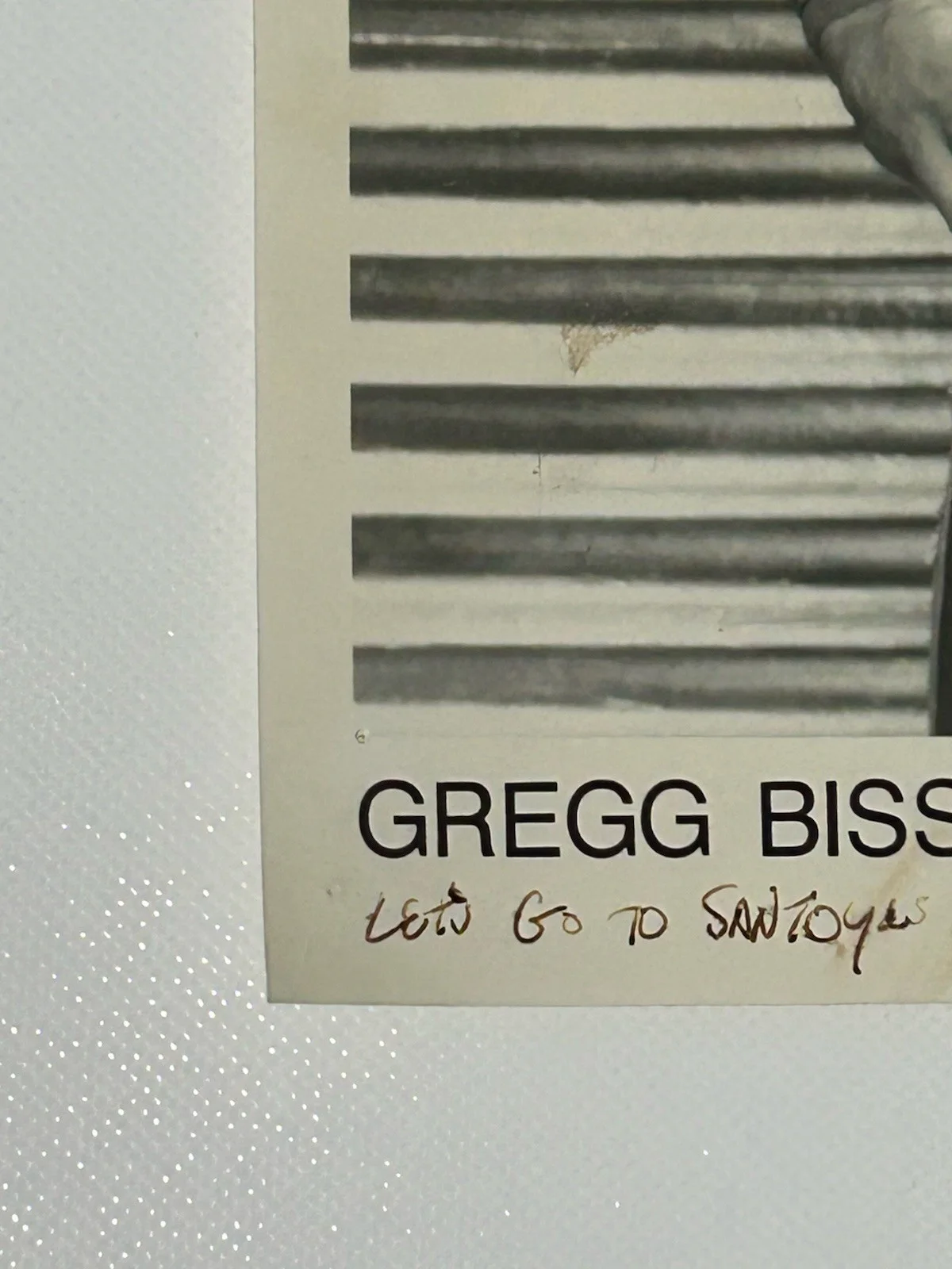 Greg Bissonette Signed 8X10” Autographed Photo (David Lee Roth) Black And White, image 3