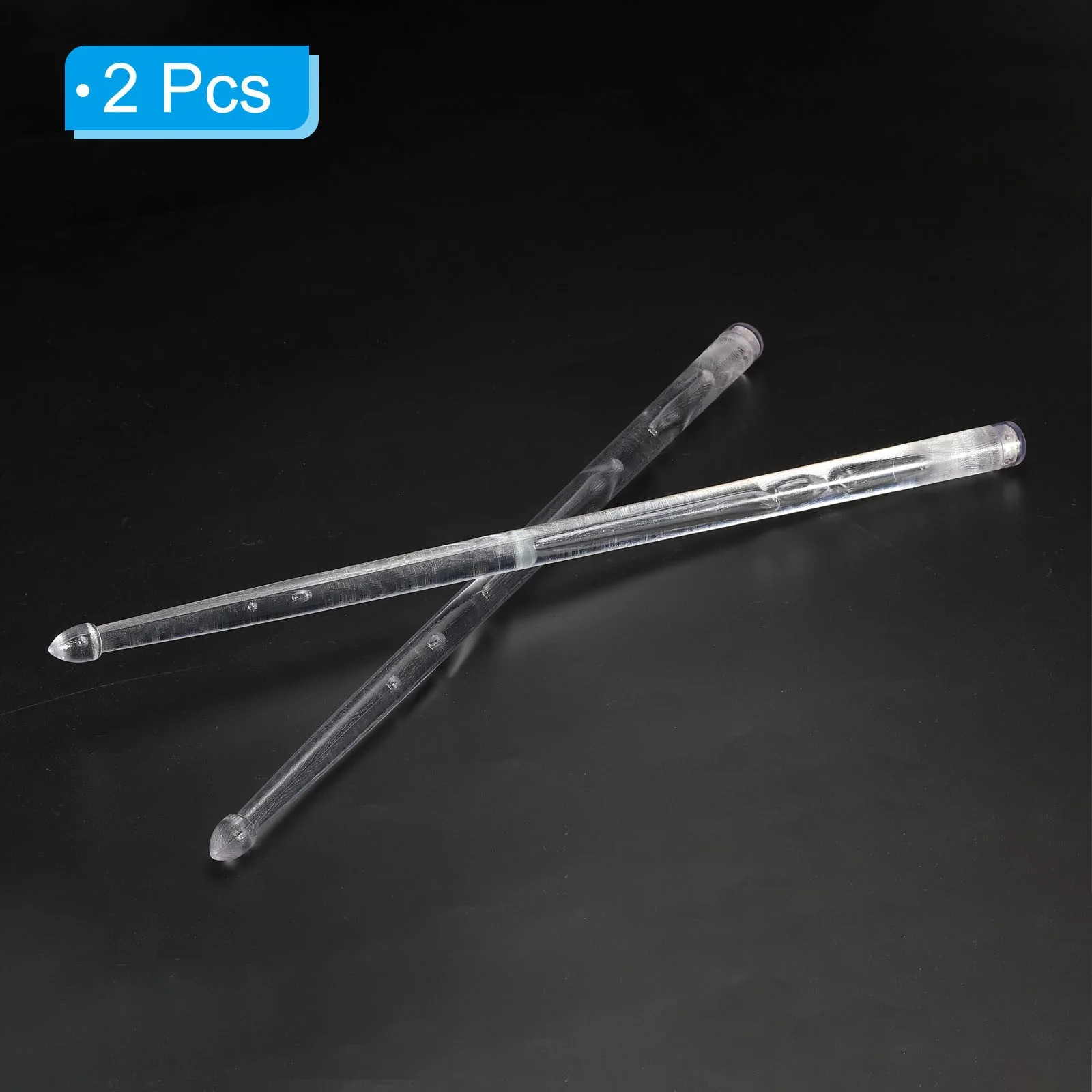 Bright LED Light Up Drumstick 5A Glow Plastic Drum Stick for Drummer White, image 3