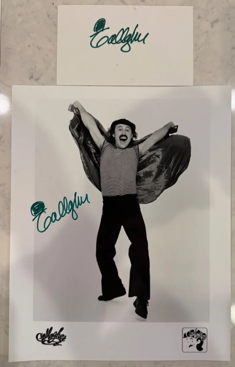 Phyllis Diller Louie Anderson Cheech Marin Gallagher autograph lot TTM, изображение 3