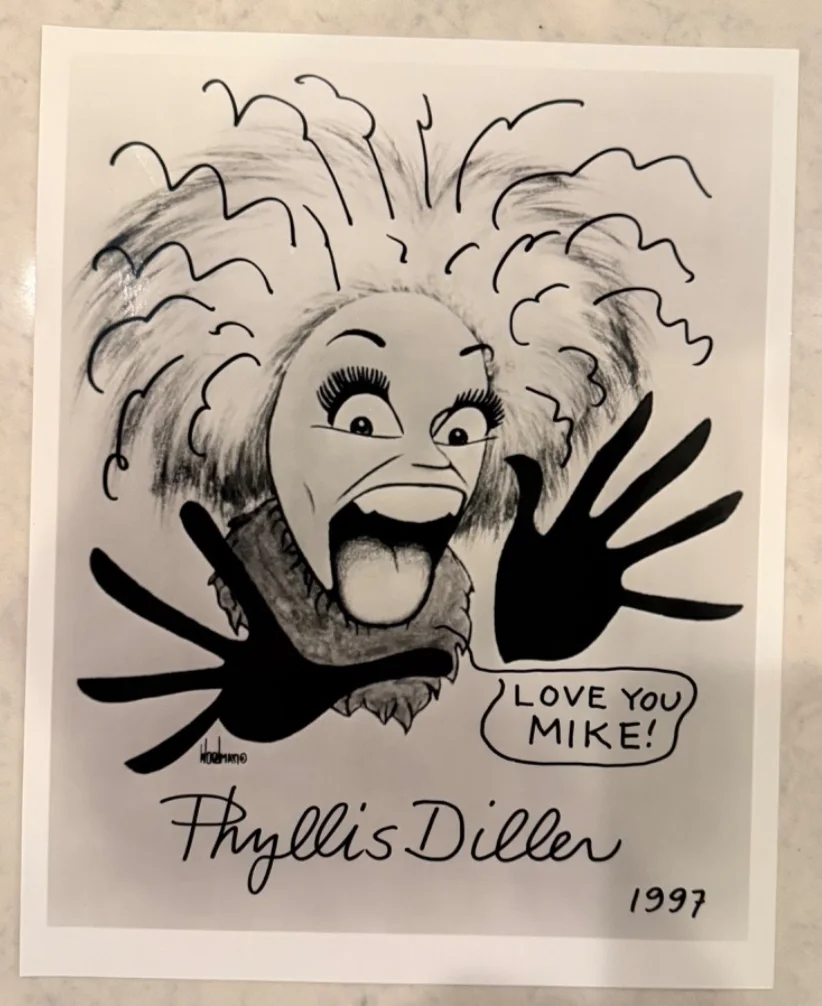 Phyllis Diller Louie Anderson Cheech Marin Gallagher autograph lot TTM, изображение 5