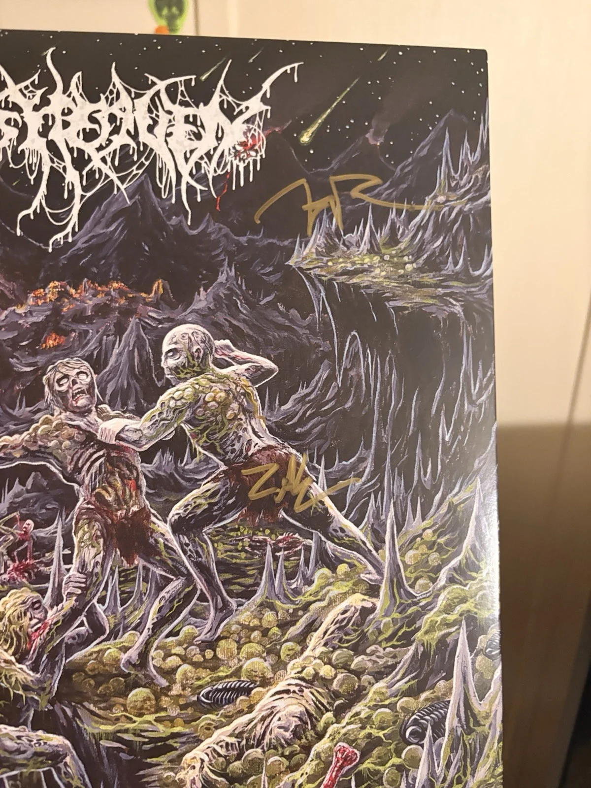 Outer Heaven Realms of Eternal Decay Autographed Colored Vinyl Record, image 3