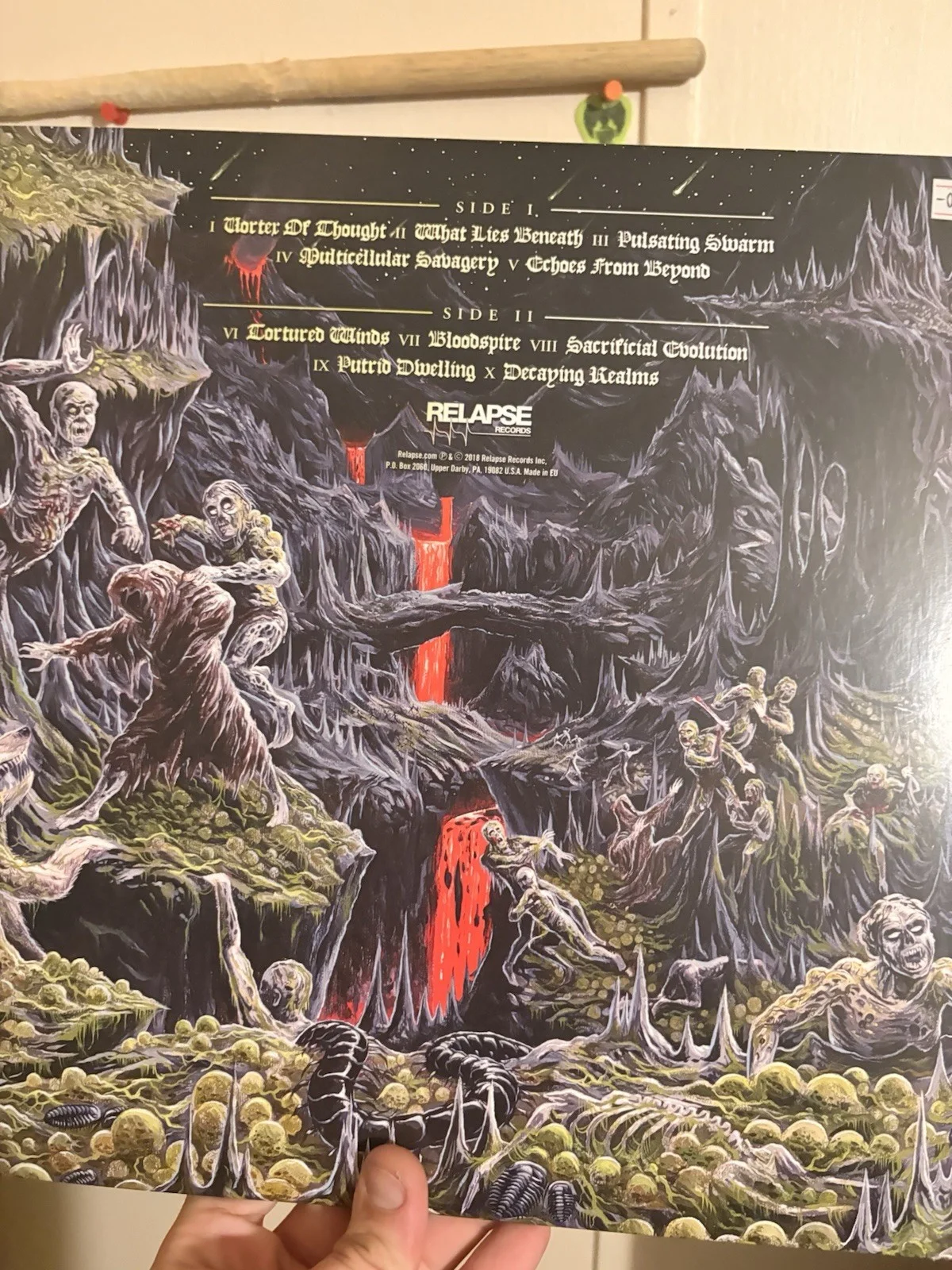 Outer Heaven Realms of Eternal Decay Autographed Colored Vinyl Record, image 5