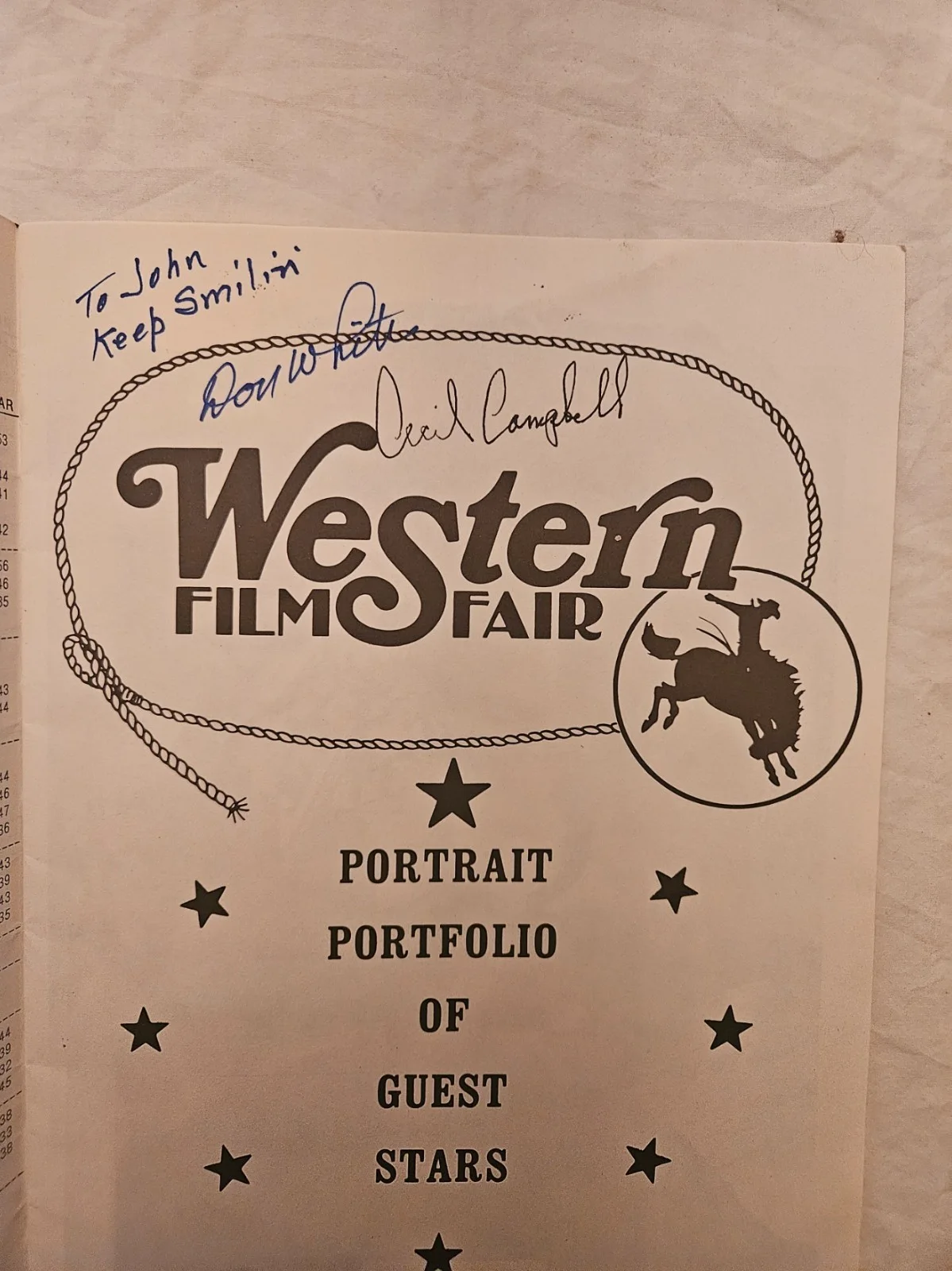 1988 Western Film Fair Souvenir Program 13x signed Phyllis Coates Royal Dano, изображение 2