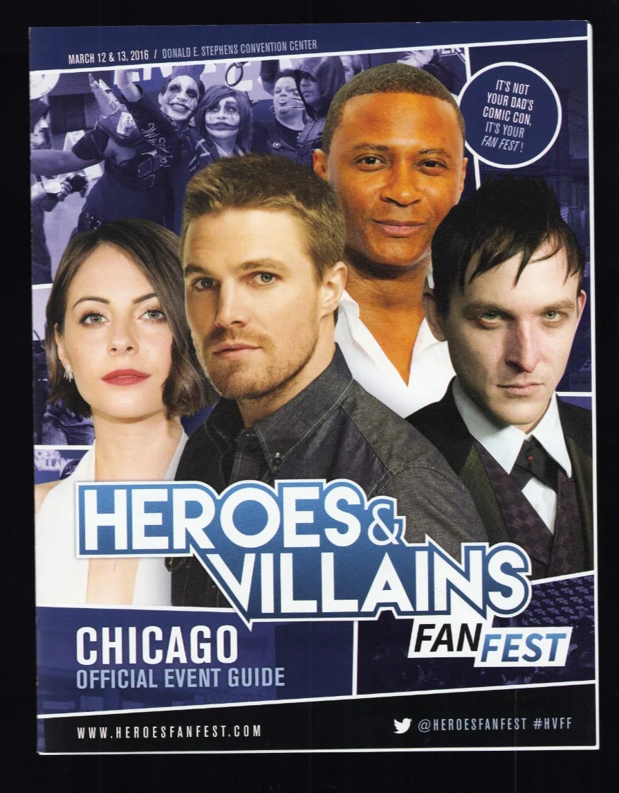 Stephen Amell — Arrow 11" x 17" Print Signed by Stephen Amell & Cast of Arrow + Fan Fest Program, image 2