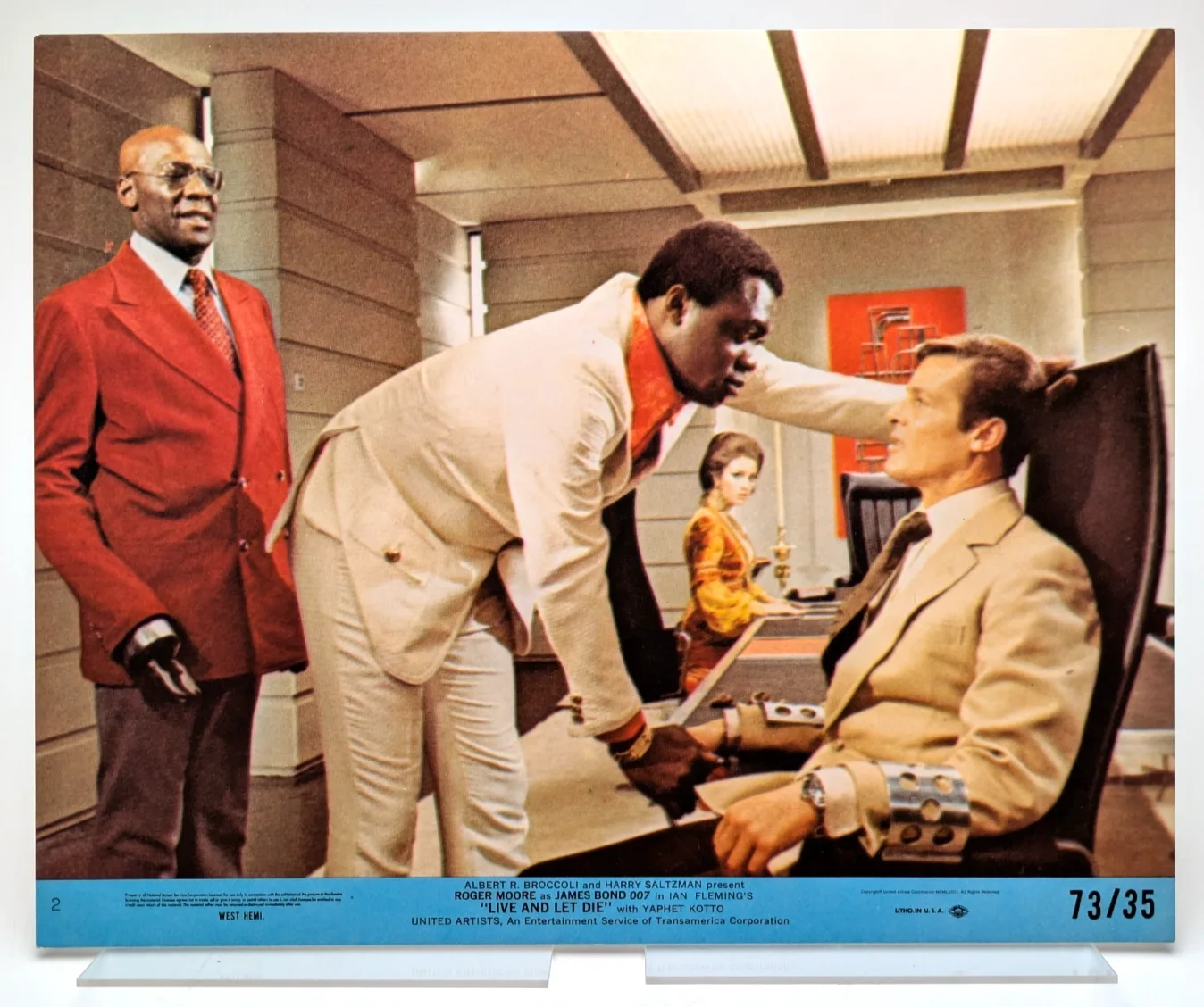 Set of 8 Live and Let Die US Mini Lobby Cards | James Bond | United Artists 1973, изображение 3