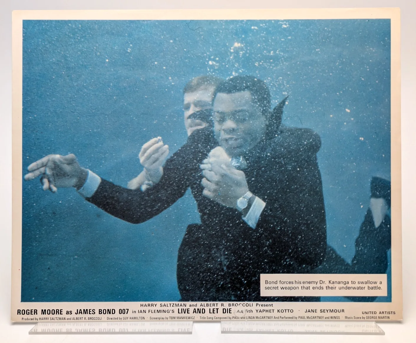 Set of 8 Live and Let Die UK Front of House Cards | James Bond | United Artists, изображение 2