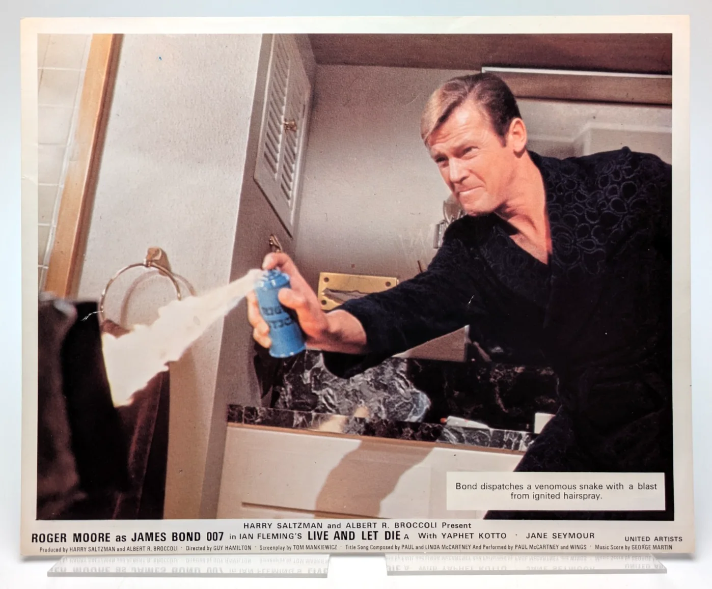 Set of 8 Live and Let Die UK Front of House Cards | James Bond | United Artists, изображение 3