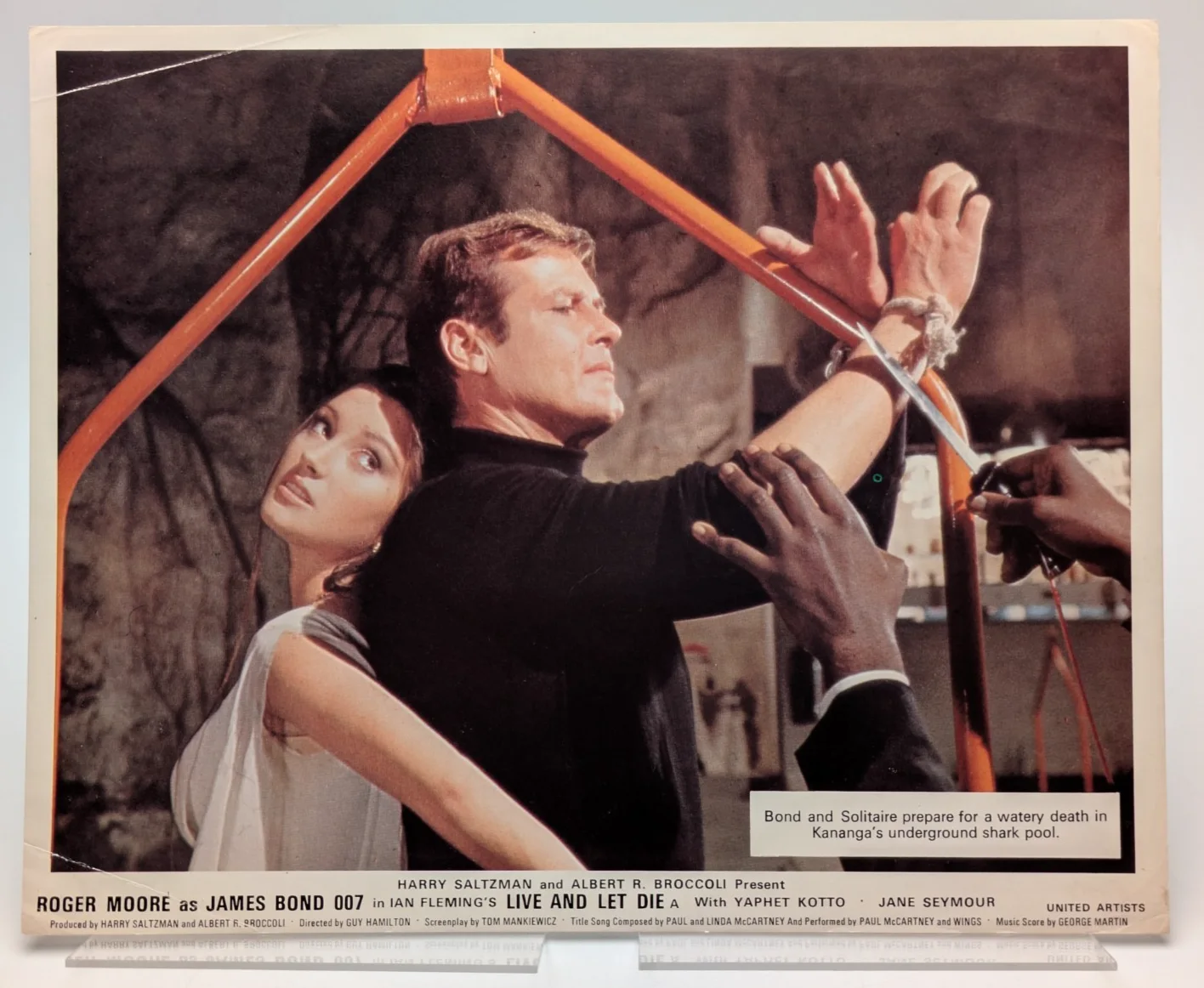 Set of 8 Live and Let Die UK Front of House Cards | James Bond | United Artists, изображение 4