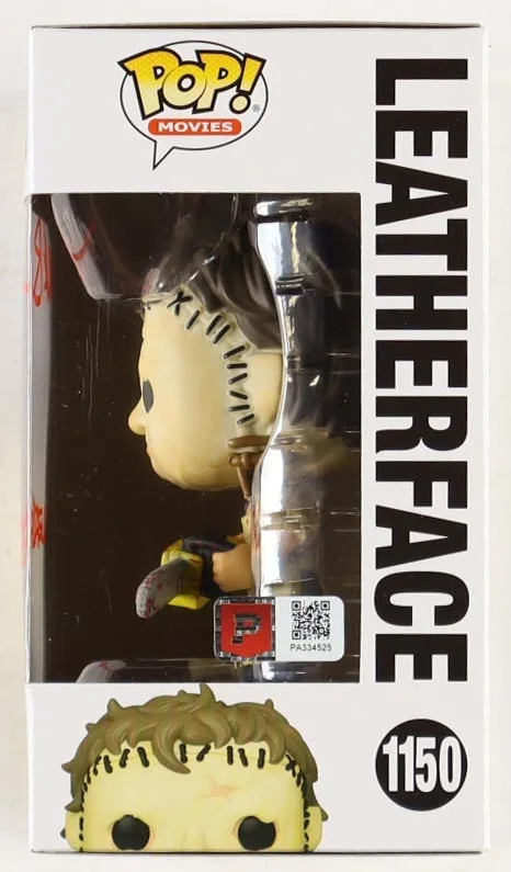 Mark Burnham Signed The Texas Chainsaw Massacre #1150 Leatherface Funko Pop COA, изображение 2