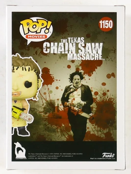 Mark Burnham Signed The Texas Chainsaw Massacre #1150 Leatherface Funko Pop COA, изображение 3