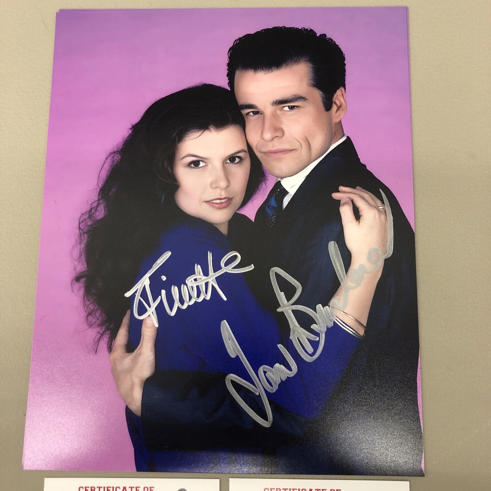 Ian Buchanan & FINOLA Hughes General Hospital Autograph 8X10 Signed w Store CoA, изображение 2