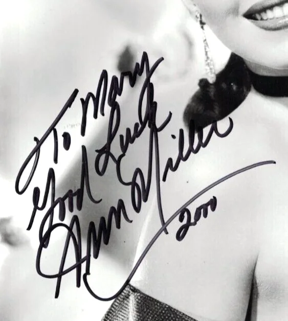 Ann Miller — ANN MILLER Autographed 8X10 MGM Kiss Me Kate FREE SHIPPING! Mulholland Dr., изображение 2
