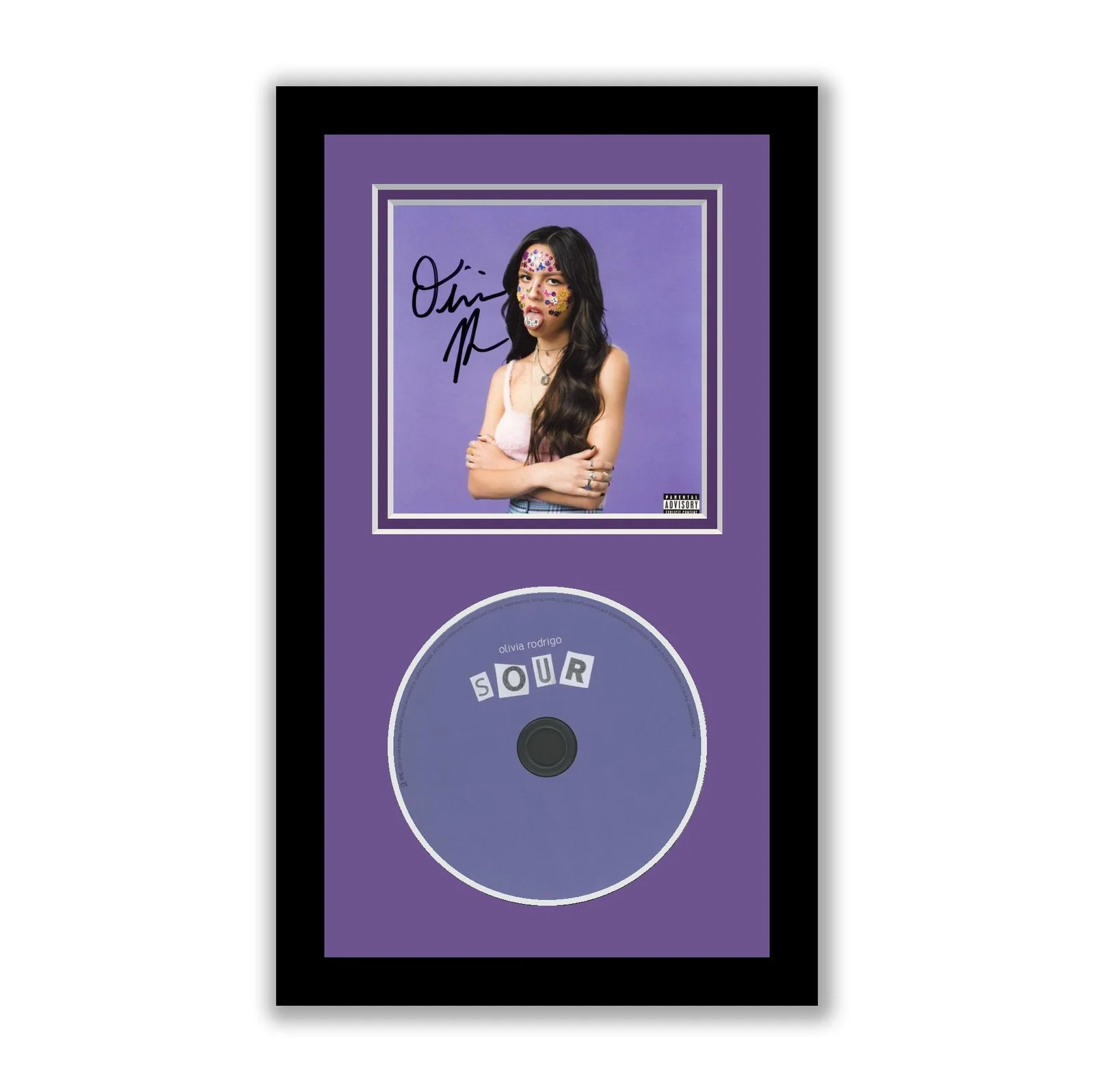 Olivia Rodrigo — Olivia Rodrigo Autographed Signed Framed CD Sour ACOA